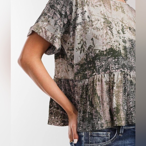 DAYTRIP BOHO PRINT PEPLUM TOP - Picture 3 of 6